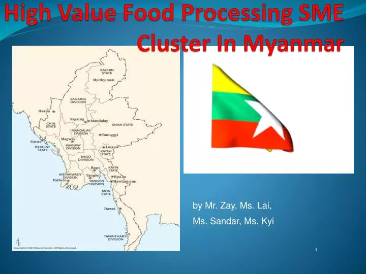 high value food processing sme cluster in myanmar