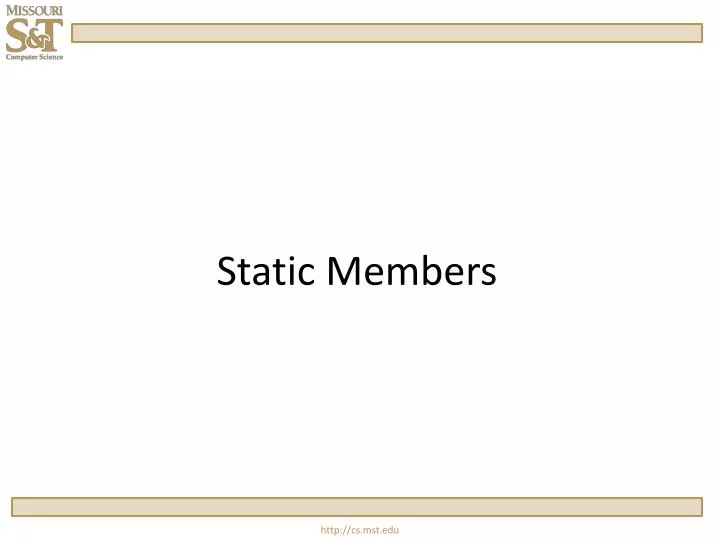static members