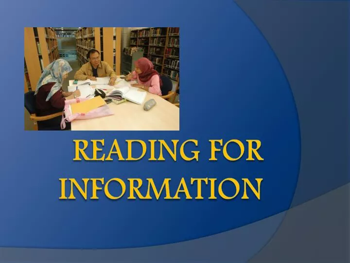 reading for information