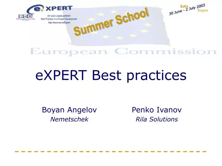 expert best practices