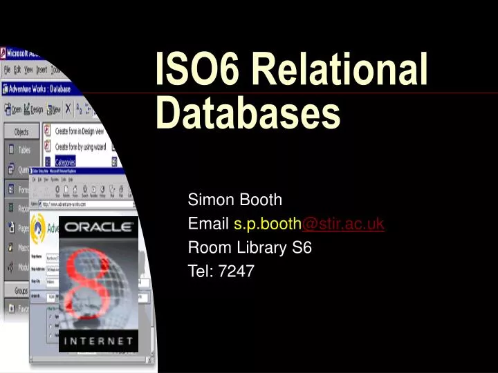 iso6 relational databases