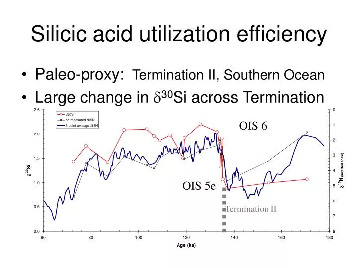 silicic acid utilization efficiency
