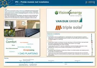 ipc prefab module met installaties