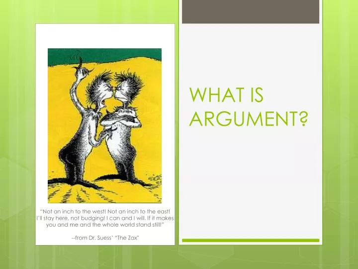 what is argument