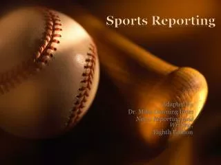 Sports Reporting