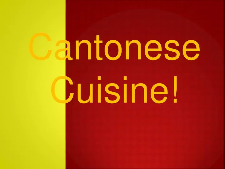 cantonese cuisine