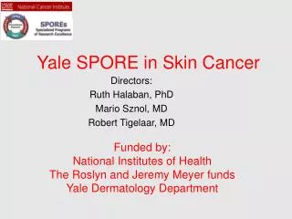Yale SPORE in Skin Cancer