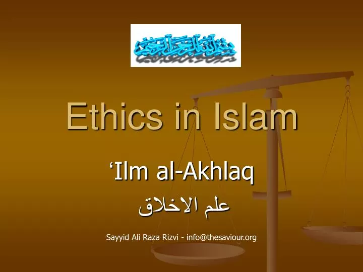 ethics in islam