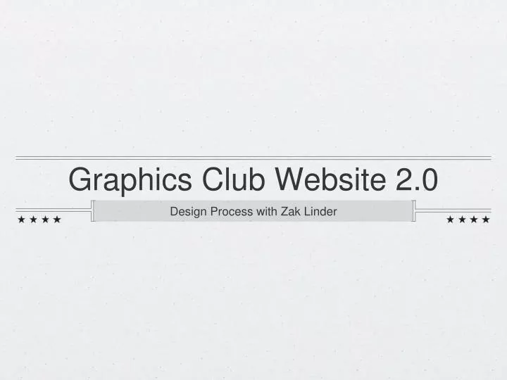 graphics club website 2 0