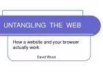 UNTANGLING THE WEB
