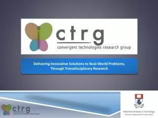 Delivering Innovative Solutions to Real-World Problems, Through Transdisciplinary Research