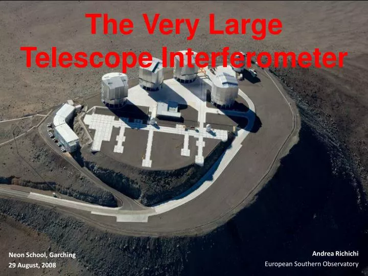 the very large telescope interferometer