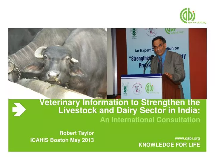 veterinary information to strengthen the livestock and dairy sector in india