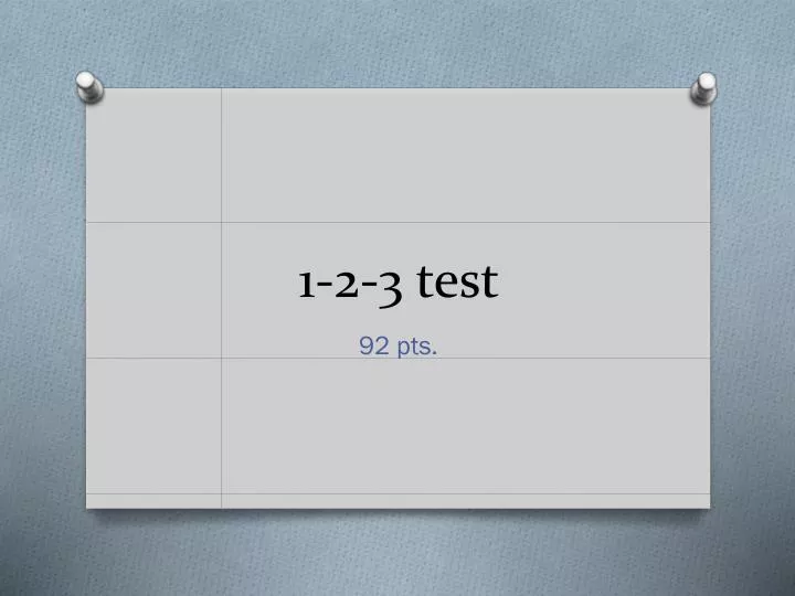 1 2 3 test