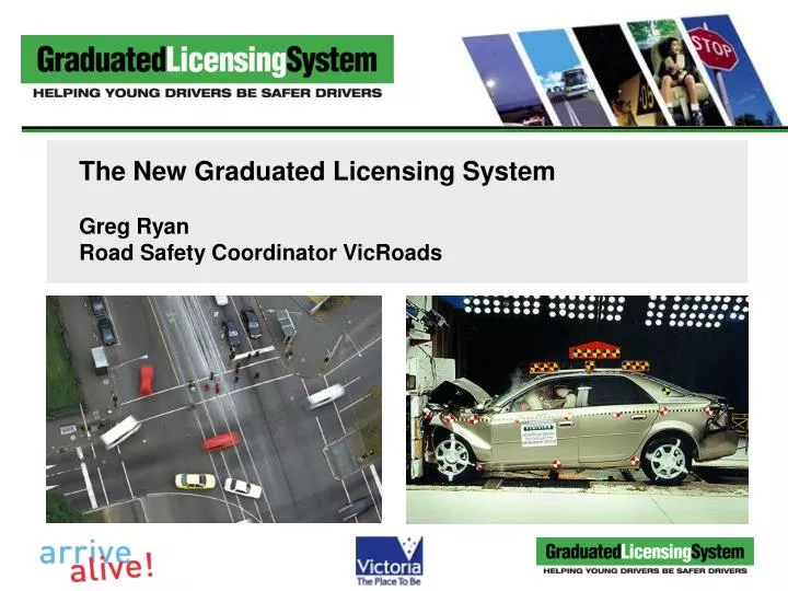 the new graduated licensing system greg ryan road safety coordinator vicroads