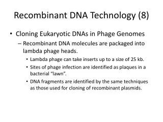 Recombinant DNA Technology (8)