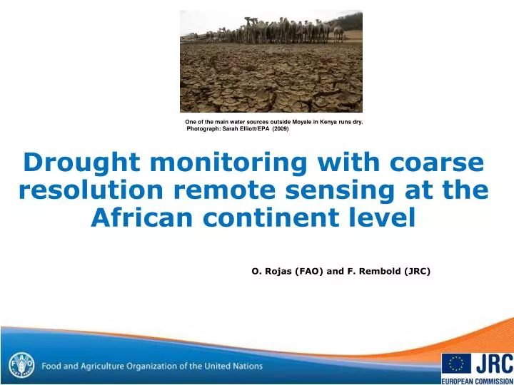 drought monitoring with coarse resolution remote sensing at the african continent level