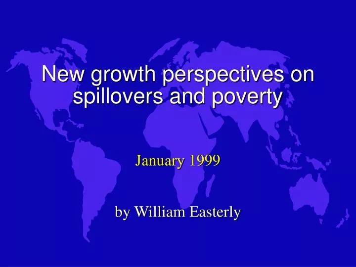 new growth perspectives on spillovers and poverty