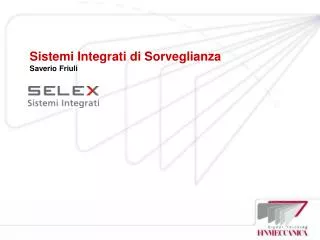 sistemi integrati di sorveglianza