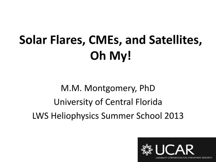 solar flares cmes and satellites oh my