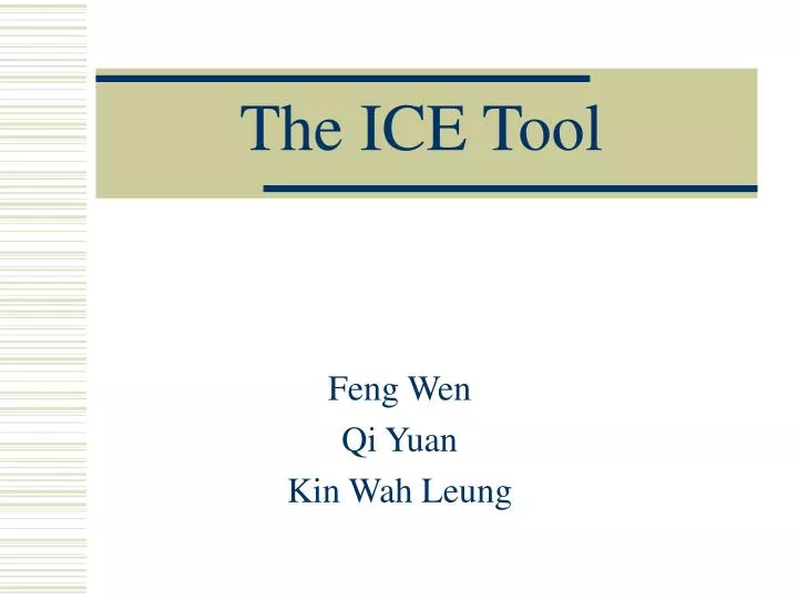 the ice tool