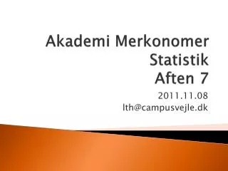 akademi merkonomer statistik aften 7