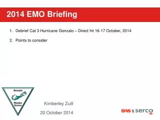 2014 EMO Briefing