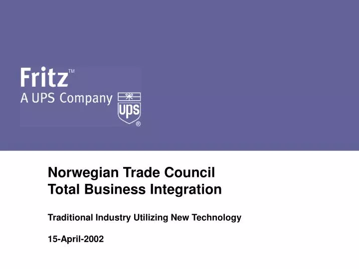 norwegian trade council total business integration