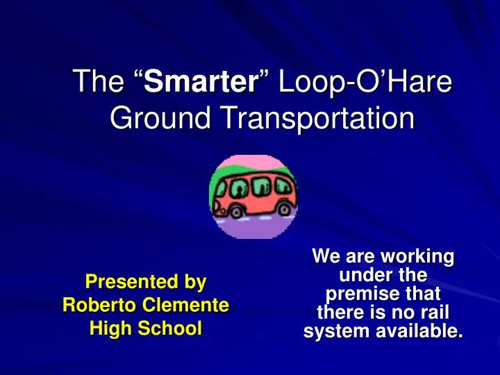 the smarter loop o hare ground transportation