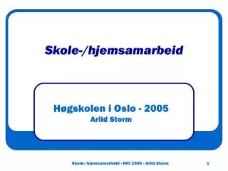 skole hjemsamarbeid