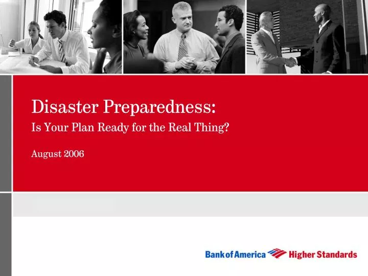 disaster preparedness is your plan ready for the real thing august 2006