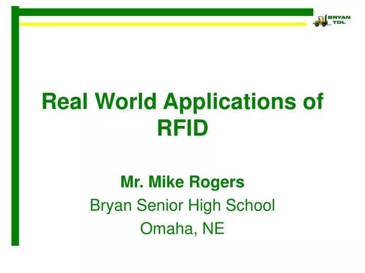 real world applications of rfid