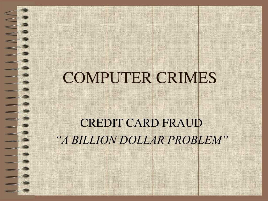 PPT - COMPUTER CRIMES PowerPoint Presentation, free download - ID:6386320