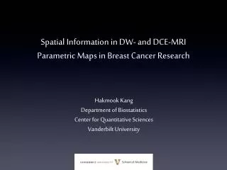 Spatial Information in DW- and DCE-MRI Parametric Maps in Breast Cancer Research