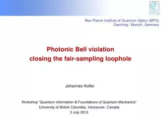 Photonic Bell violation closing the fair-sampling loophole