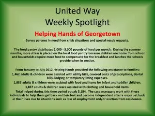 United Way Weekly Spotlight
