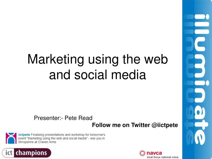 marketing using the web and social media