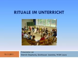 rituale im unterricht