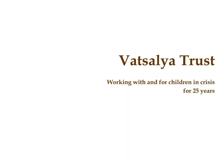 vatsalya trust