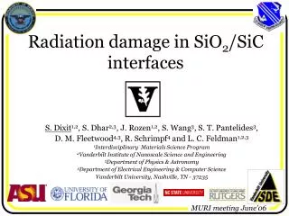 Radiation damage in SiO 2 /SiC interfaces