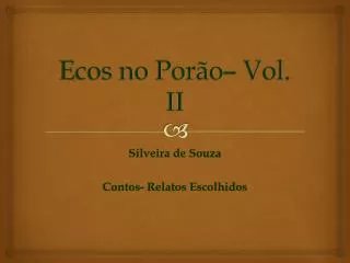 ecos no por o vol ii