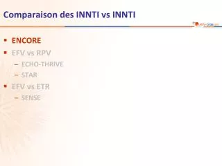 comparaison des innti vs innti