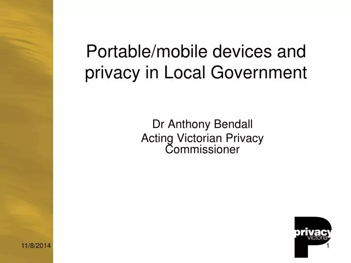 portable mobile devices and privacy in local government