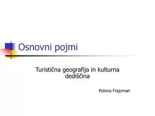 osnovni pojmi
