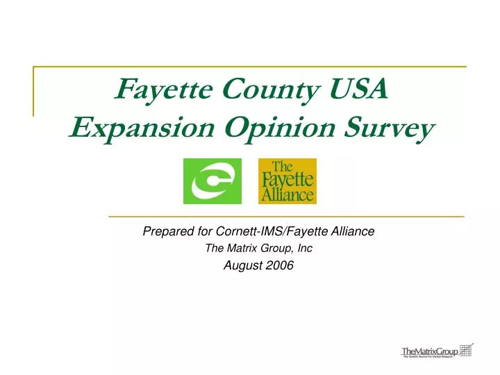 fayette county usa expansion opinion survey