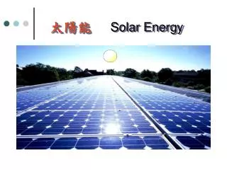 solar energy