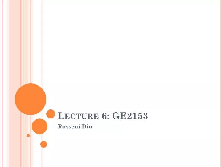 lecture 6 ge2153