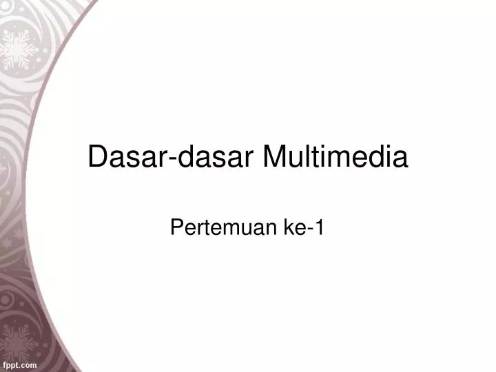 dasar dasar multimedia