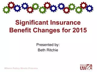 Significant Insurance Benefit Changes for 2015