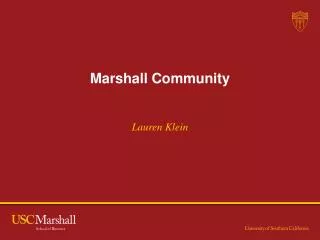 Marshall Community
